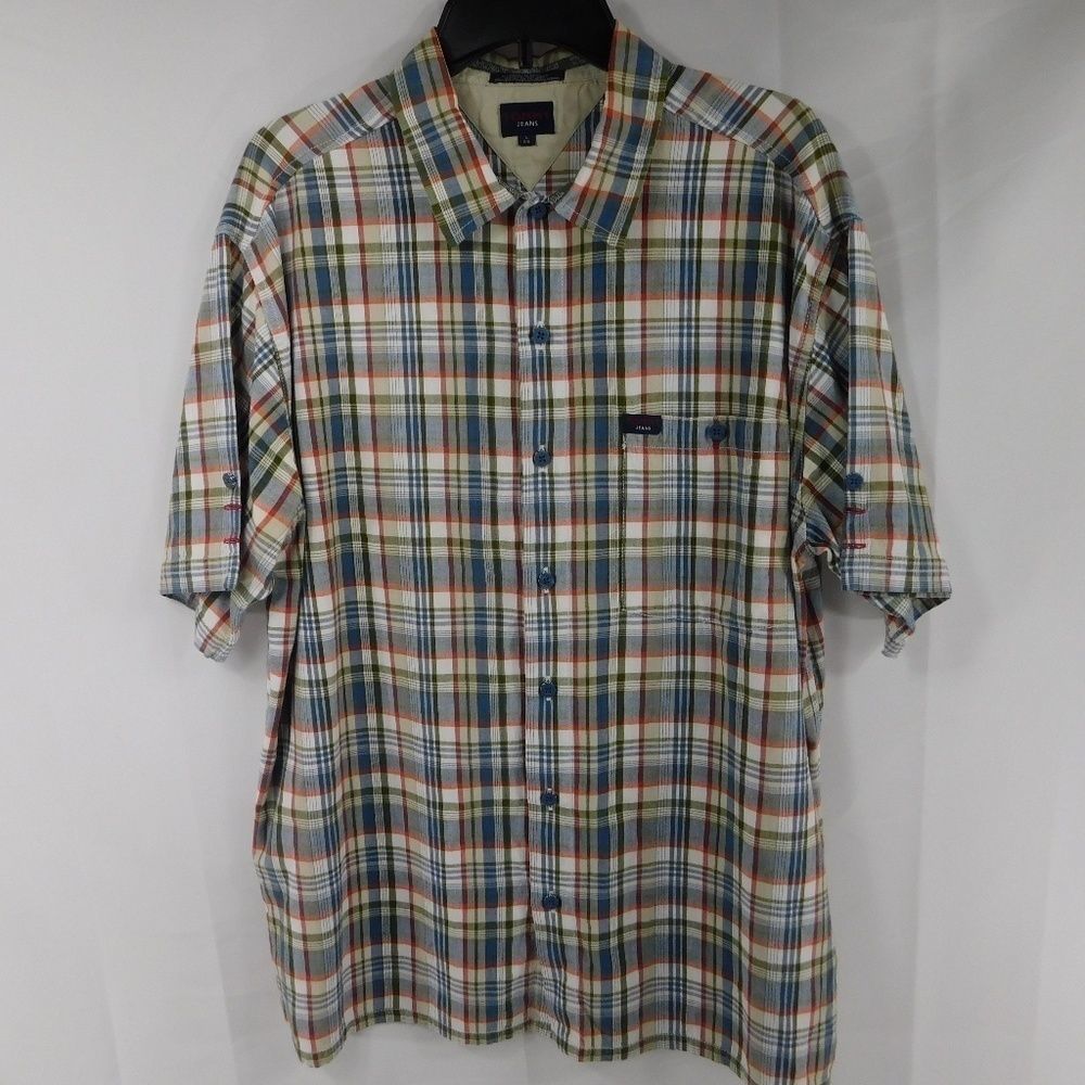 Tommy Jeans Short Sleeve Plaid Shirt - Picture 1 of 7